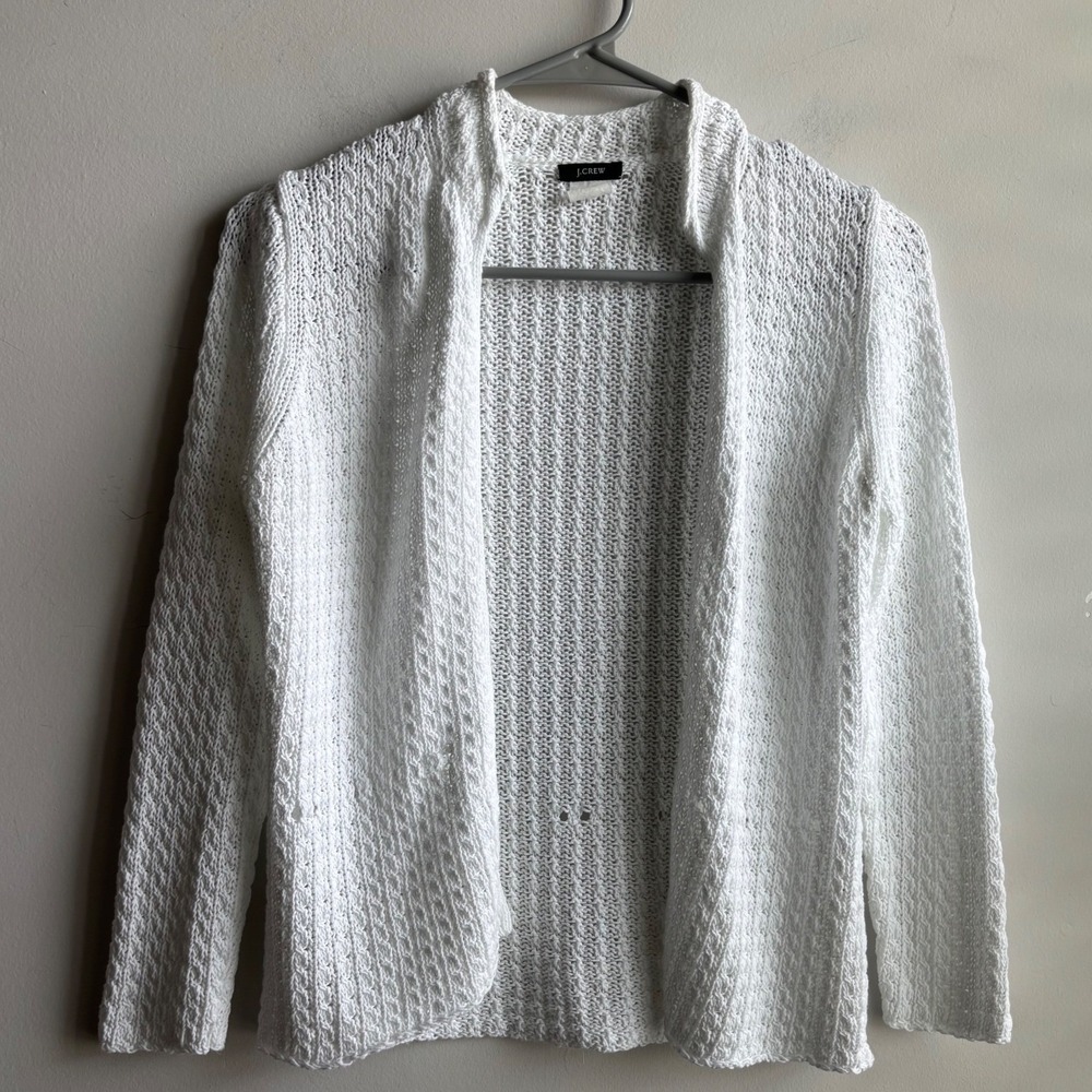 J.Crew White Cardigan Women Size S